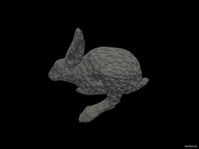 Mystic Hare - Voronoi Style - Spider Web - LowPoly - Perfect Design - Easy Print - Decor