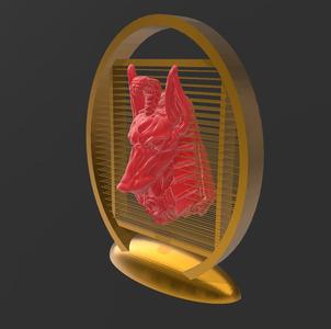 Ancient Egypt - Suspended 3D - No Support - Thread Art STL
