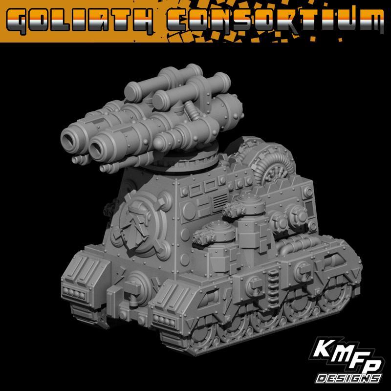 Goliath Consortium Landviathan Twin Rail Cannons (6-8mm)