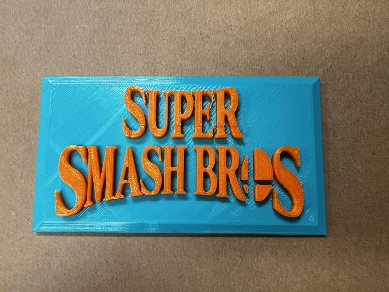 Super Smash Bros Gaming plaque