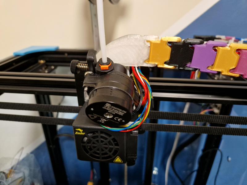 Orbiter mount with drag chain mount