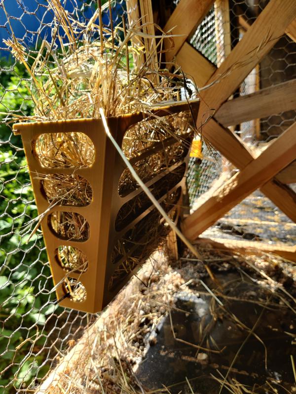 Animal hay compartment