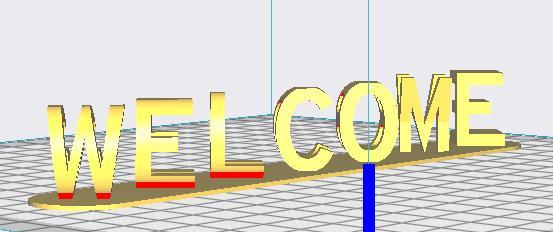 Welcome  Goodbye sign
