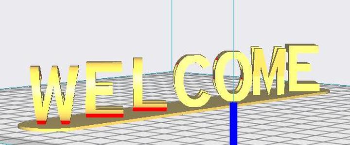 Welcome  Goodbye sign