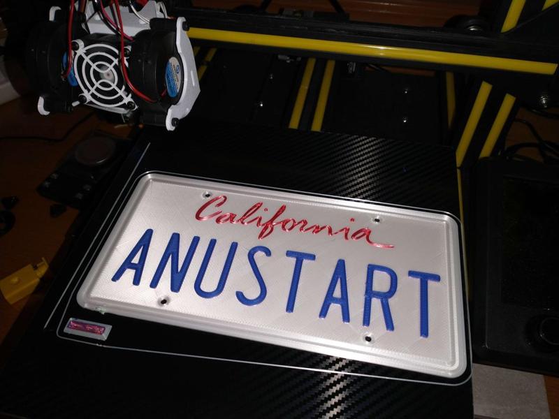 Anustart License Plate