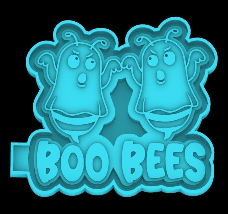 Boo Bees - Ghost Bees 2 - freshie mold - STL for silicone mold