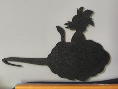 Silhouette Kid Goku Flying Nimbus (Kinto'un)