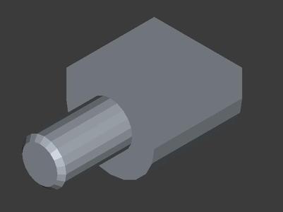 Shelf support pin