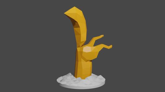 Low Poly Fox (Hunting)