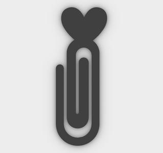 corazon 000220 - Paper clip - bookmark - STL file