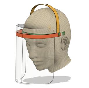 3D printed Face Mask A4 sheet