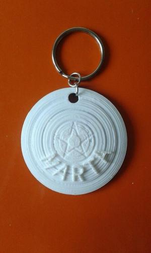 Custom Name Keychain of Captain America Shield