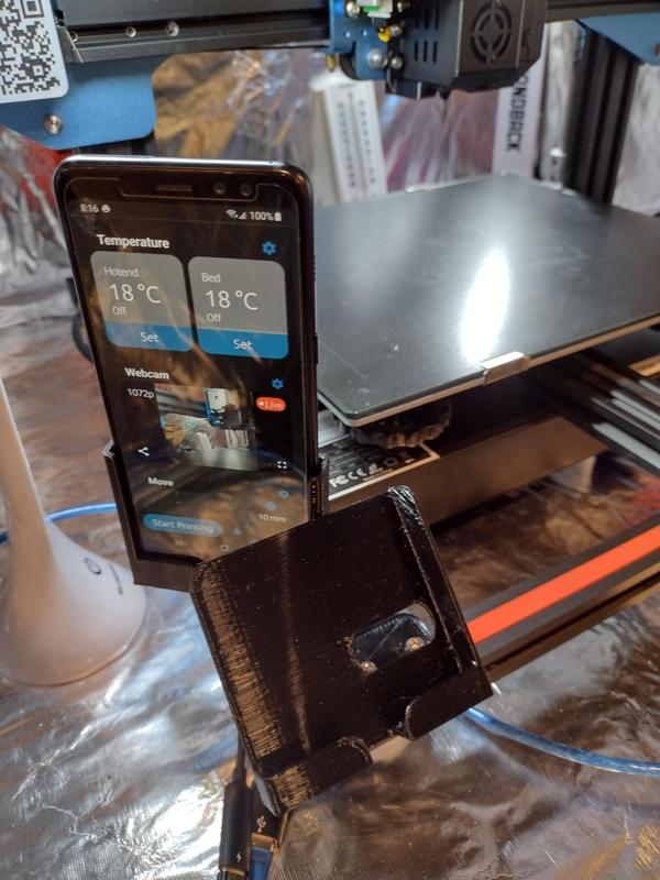 Phone Holder - Octoprint (Camera View)