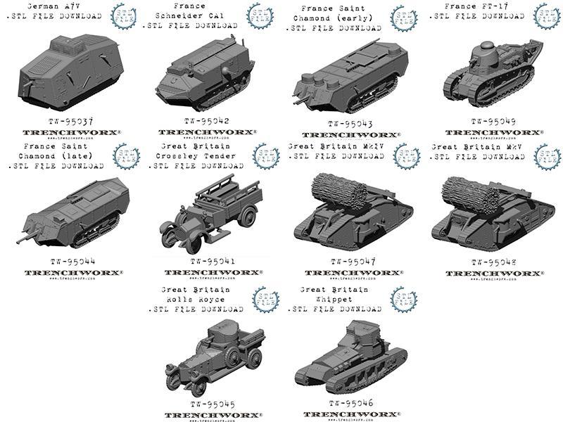 World War 1 Vehicle Bundle