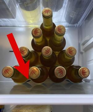(Beer?) bottle/can holder for the fridge