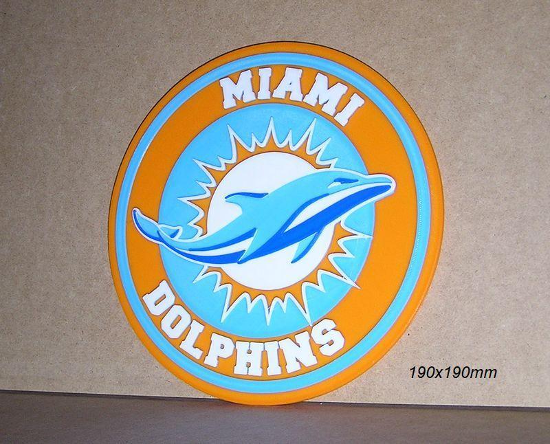 Miami Dolphings, shield, sign, banner, sign, logo, print3d, collection, team, soccer, soccer