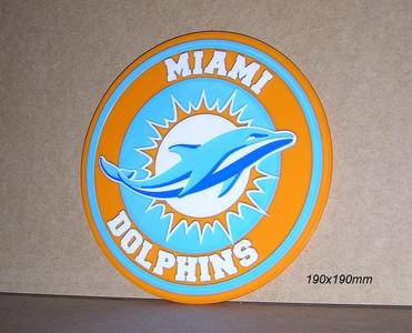 Miami Dolphings, shield, sign, banner, sign, logo, print3d, collection, team, soccer, soccer