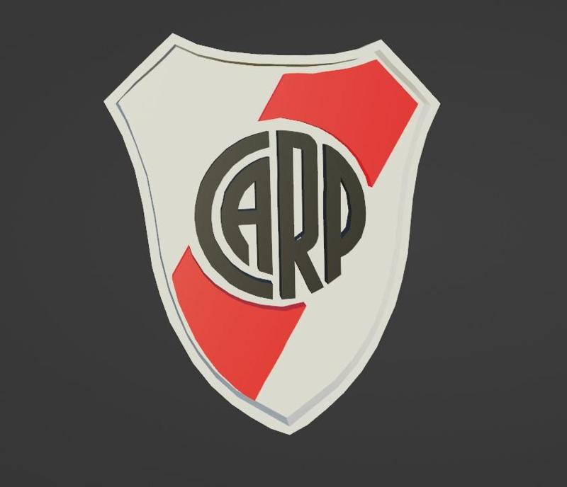 river plate coat of arms figure measures 20 x 16mm