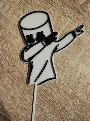 mr.marshmallow cake topper