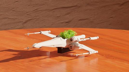 X-Wing Fighter - Star Wars Pot Plant