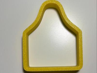 Ear tag cookie cutter