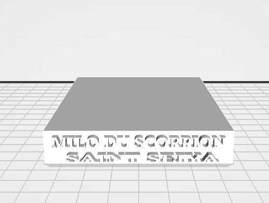 socle Milo du scorpion 