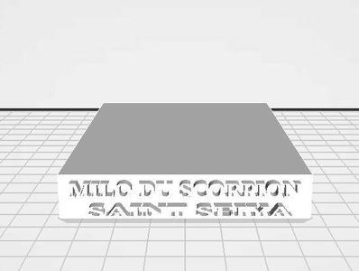 socle Milo du scorpion 