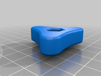 Triangular handle for 10mm (M6) hex nut