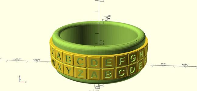 Cipher Ring -- Bracelet version