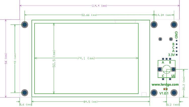 128x80x32 BOX for Lerdge Screen