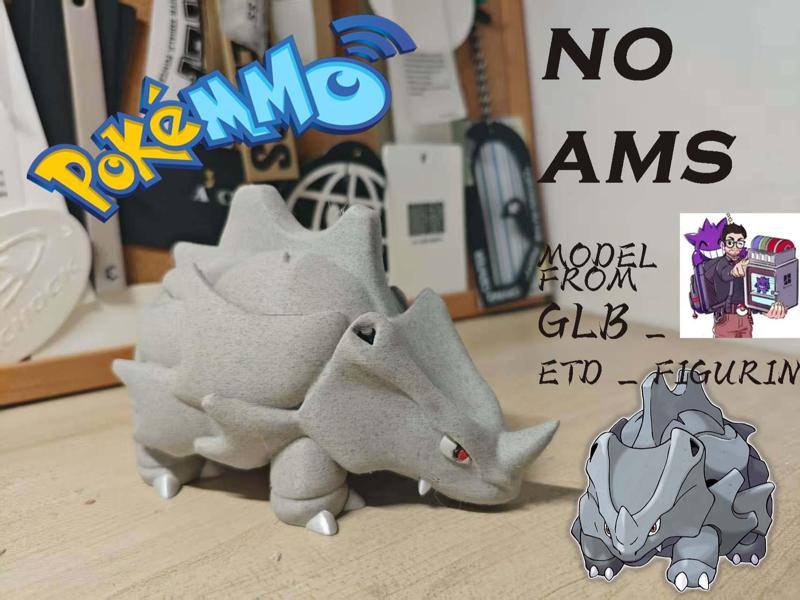 noams Pokémon Rhyhorn 10cm tall