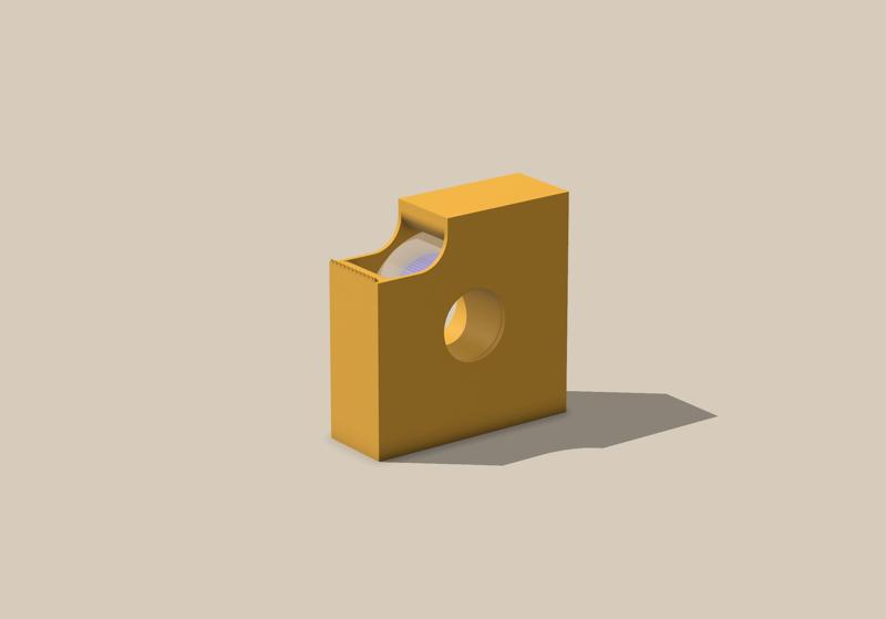 Circle to square_modular tape dispenser