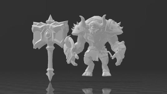 Minotaur hero Mobile Legends Bang Bang 3D print ready