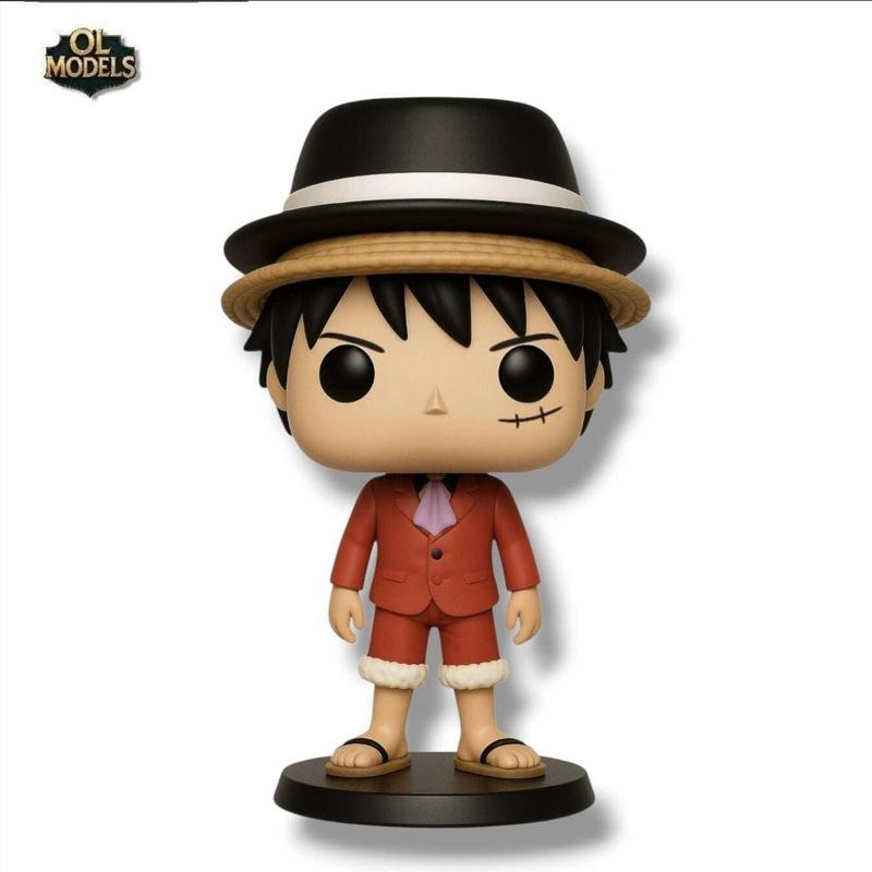 Luffy Whole Cake Wedding Chibi Figure One Piece 3d Model