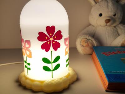 Kids Floral Lamp - Night Light Decor