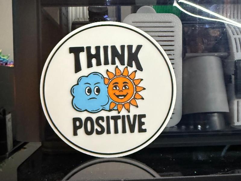 THINK POSITIVE - COASTER 