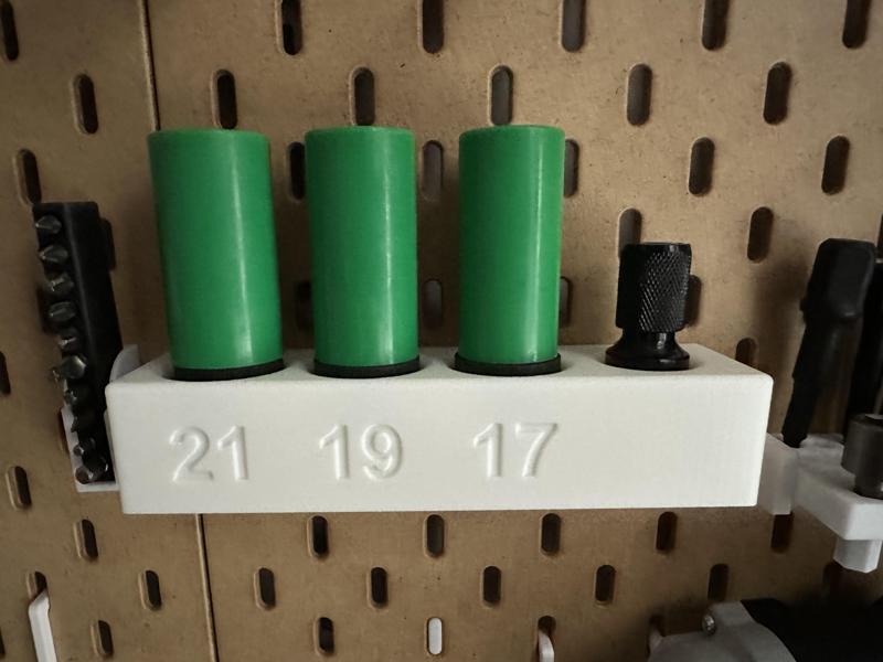 Ikea Skadis : Support Douilles Bosch Impact 18