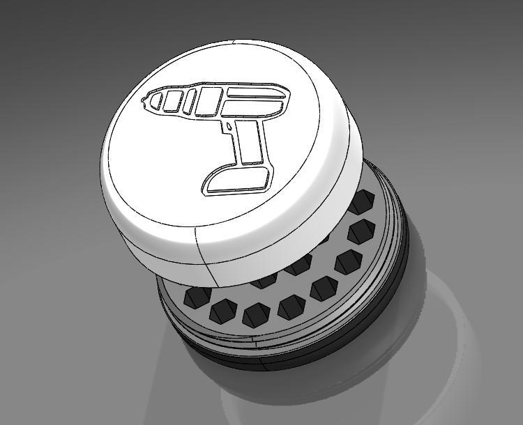 Screwdriver bit case / organizer