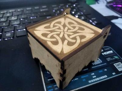Ring Box for 2.5mm mdf laser cut
