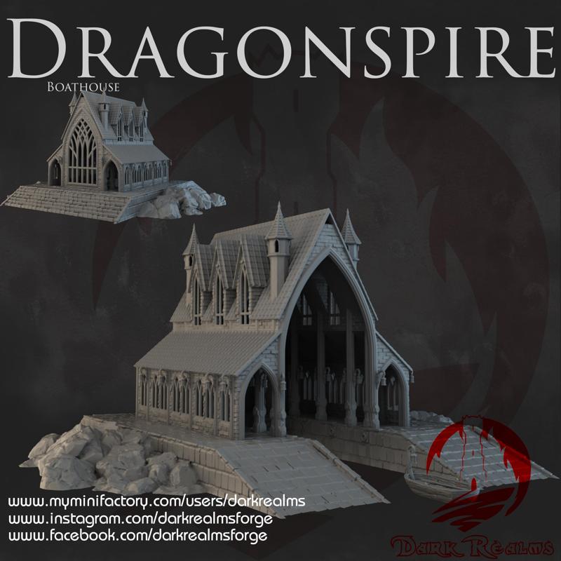 Dark Realms - Dragonspire Wizarding School - Boathouse