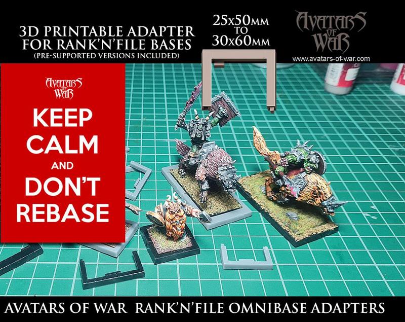 RankNFile Omnibase Adapters - 25x50mm to 30x60mm