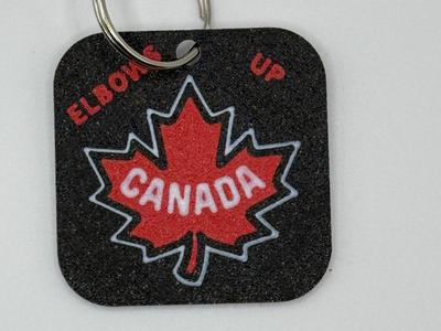 Elbows Up Canada Keychain