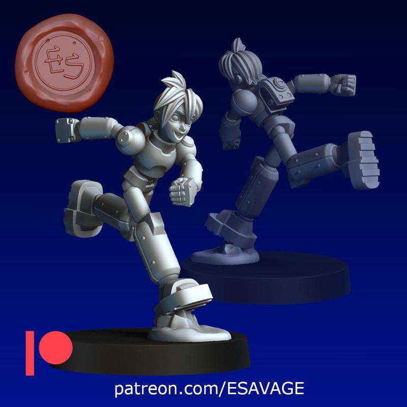 Megaman - 32mm - Miniature FREE