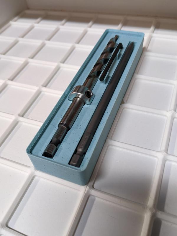 Gridfinity Pocket Hole Drill and Driver Bit Holder