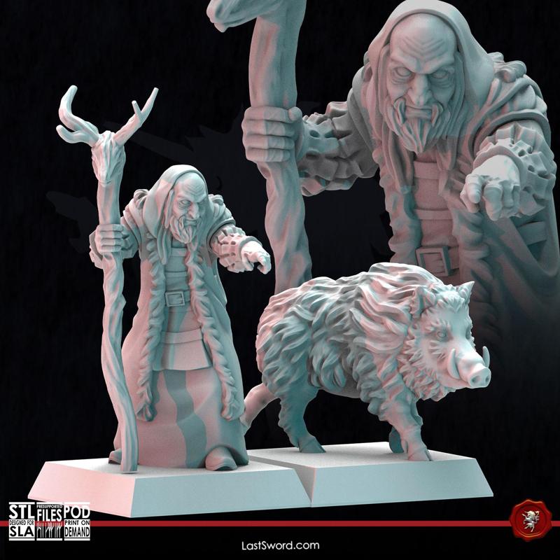 Primordial Instict Mage and Boar