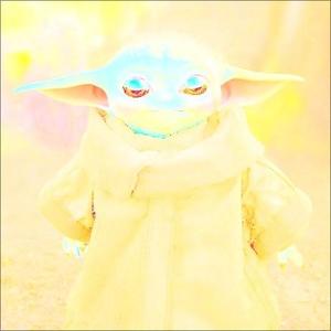 colored baby yoda lithophane