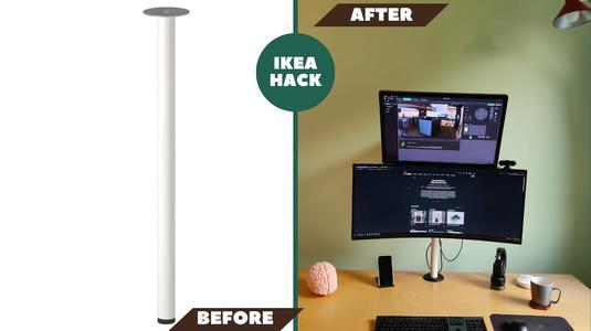 IKEA Adils Monitor, laptop and dock stand