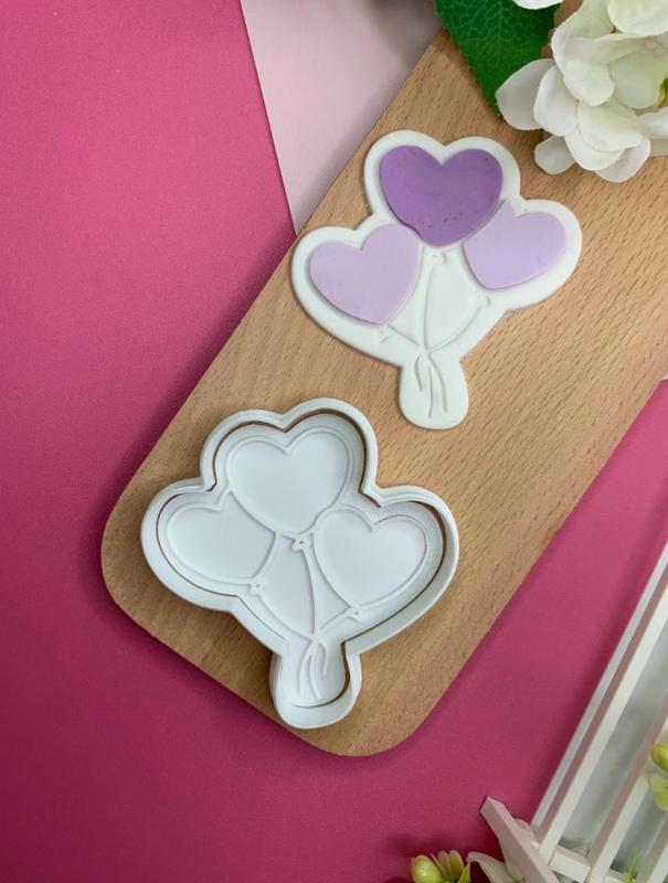 Love Balloons Cookie Cutter and Stamp