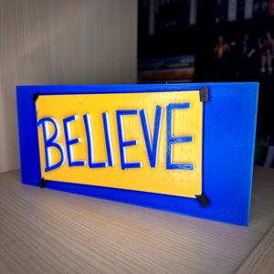 Believe (Ted Lasso) Wall Sign