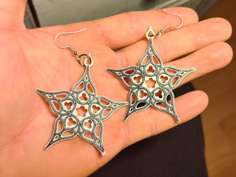 Star Flower Earrings